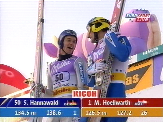 Sven Hannawald i Martin Hoellwarth (Eurosport)